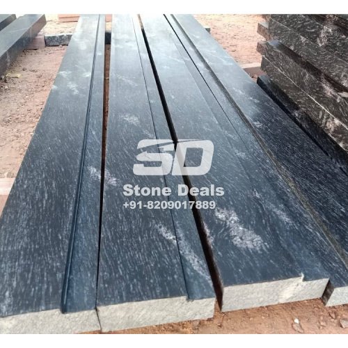 fish black granite door frame