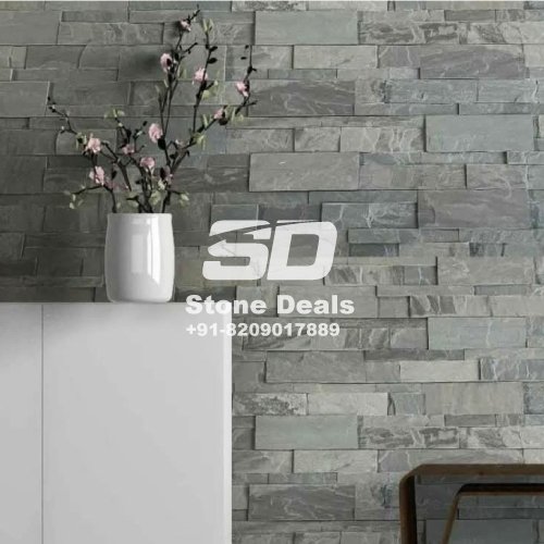 gray stone wall panel