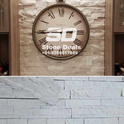 mint white wall stone cladding panel tiles