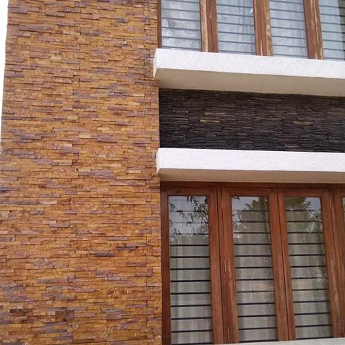 panel rainbow stone wall