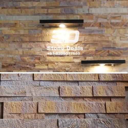 rainbow stone tv wall panel