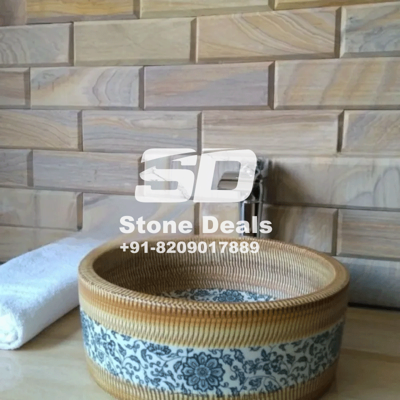 rainbow stone wall cladding tiles