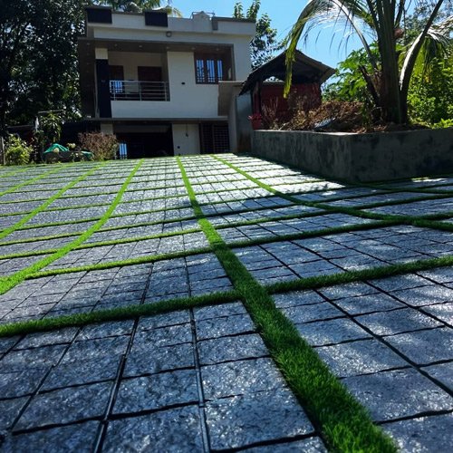 rajasthan black granite cobble stone