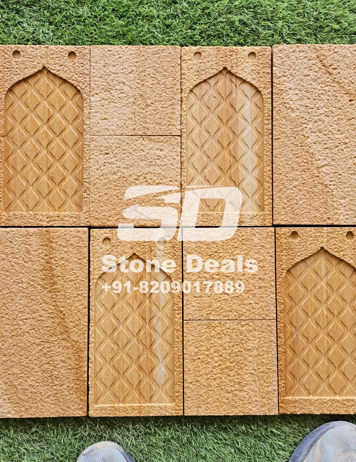 royal classic cnc design sandstone cladding tiles