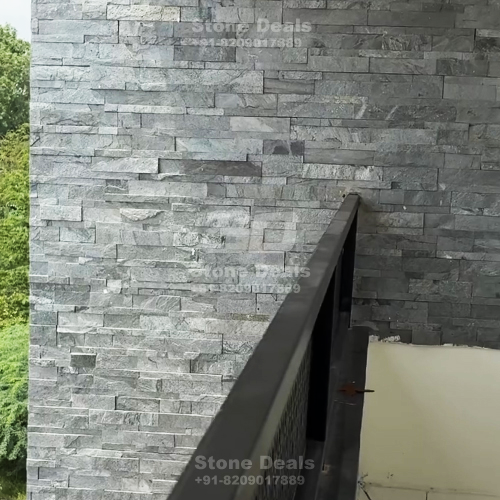 sliver gray wall panel