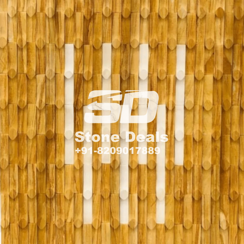 teak wood stone bamoo design cladding