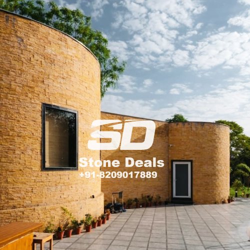 teakwood stone wall panel