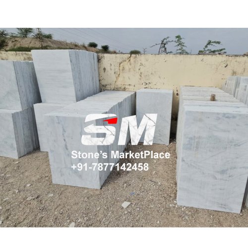 white marble tiles
